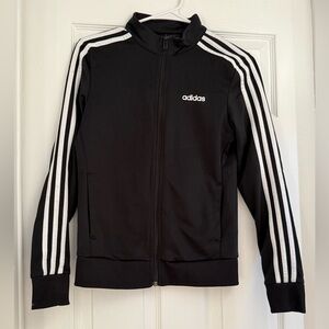 Adidas Black Jacket with White Accents